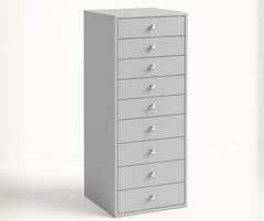 9-Drawer Storage Unit (Grey)