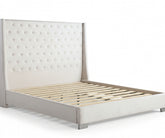Daria Bouclé Upholstered Bed – Beige