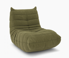 Solana Armless Chair – Sage | High-Resilience Foam & Premium Fabric