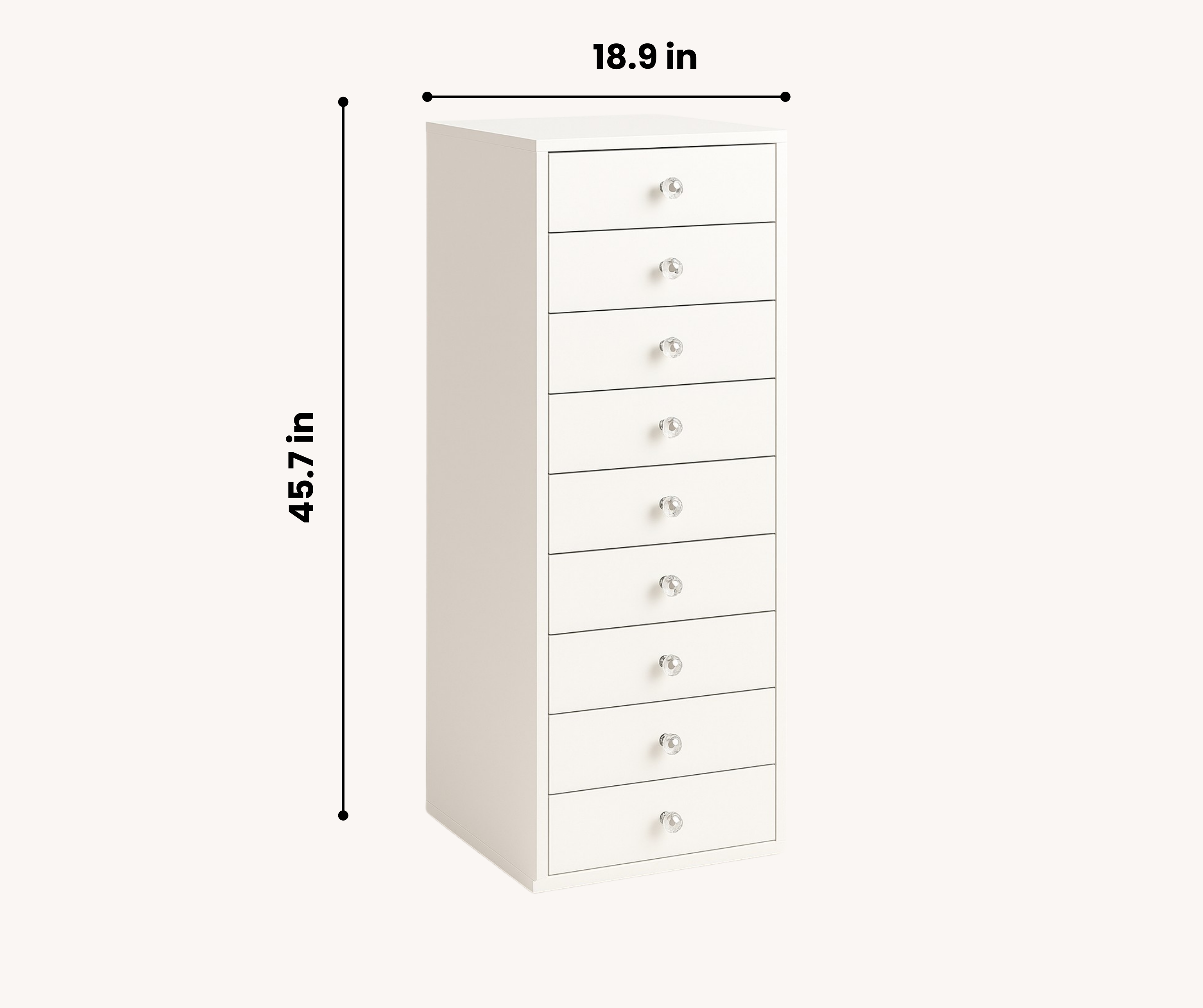 9-Drawer Storage Unit