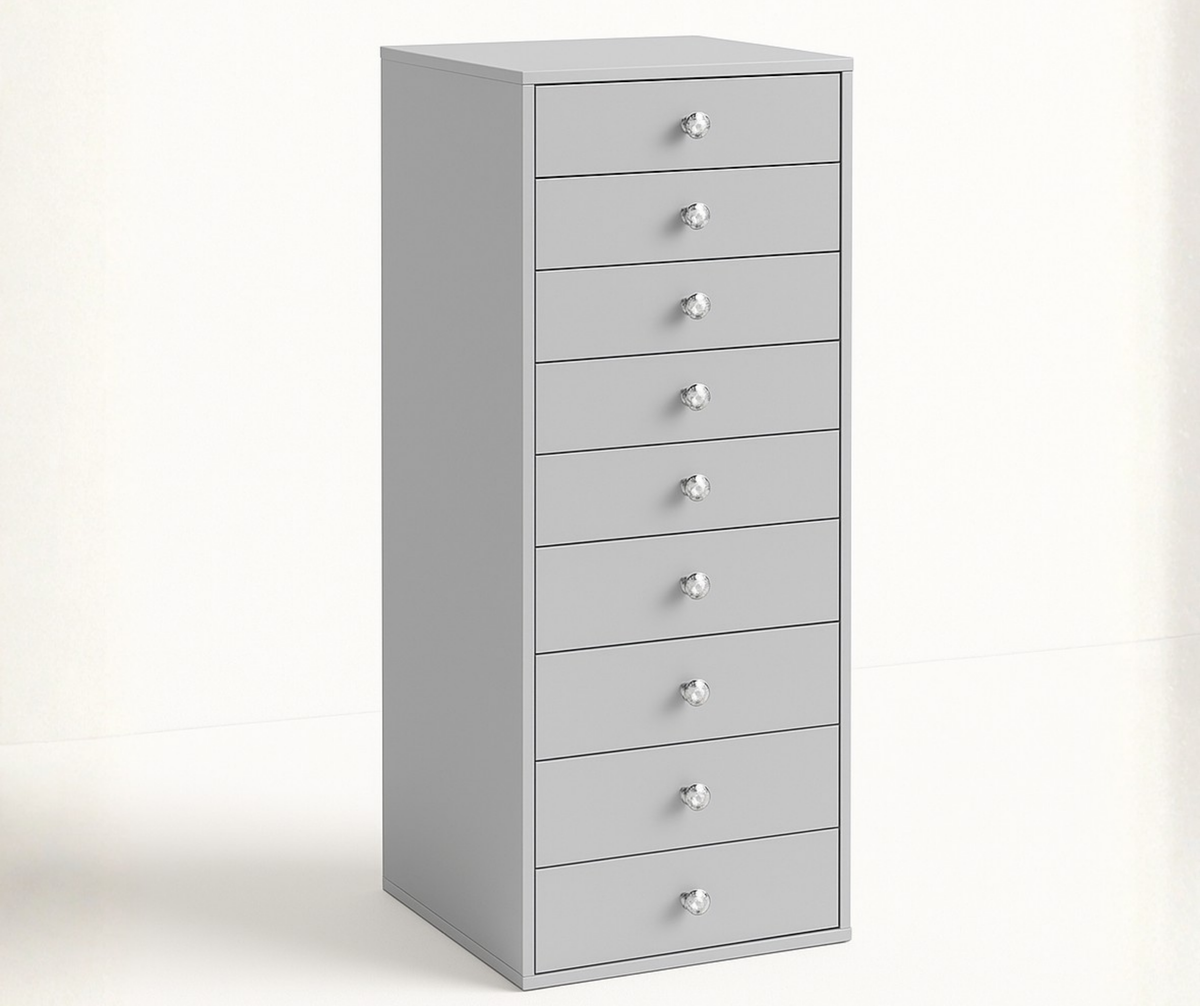 9-Drawer Storage Unit (Grey)