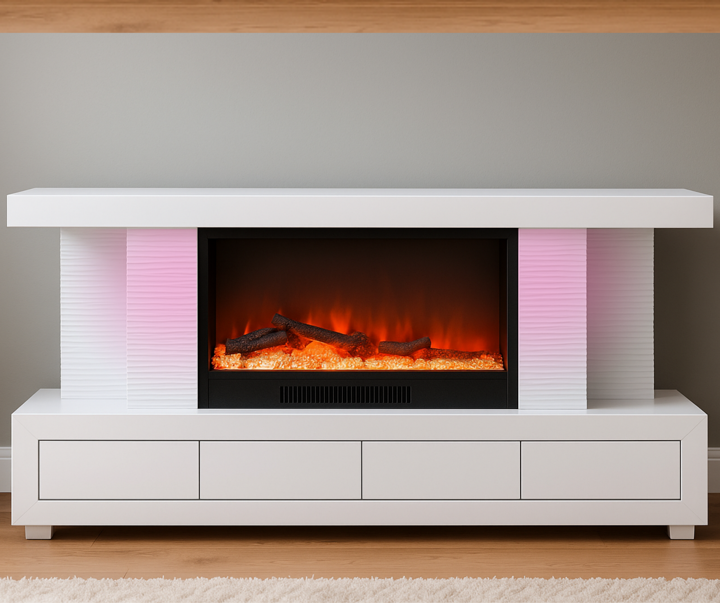 Electric Fireplace and TV Stand