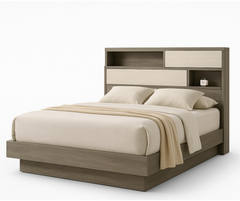 Amiri 8-Piece Queen Bedroom Set – Natural Grey Wood Finish