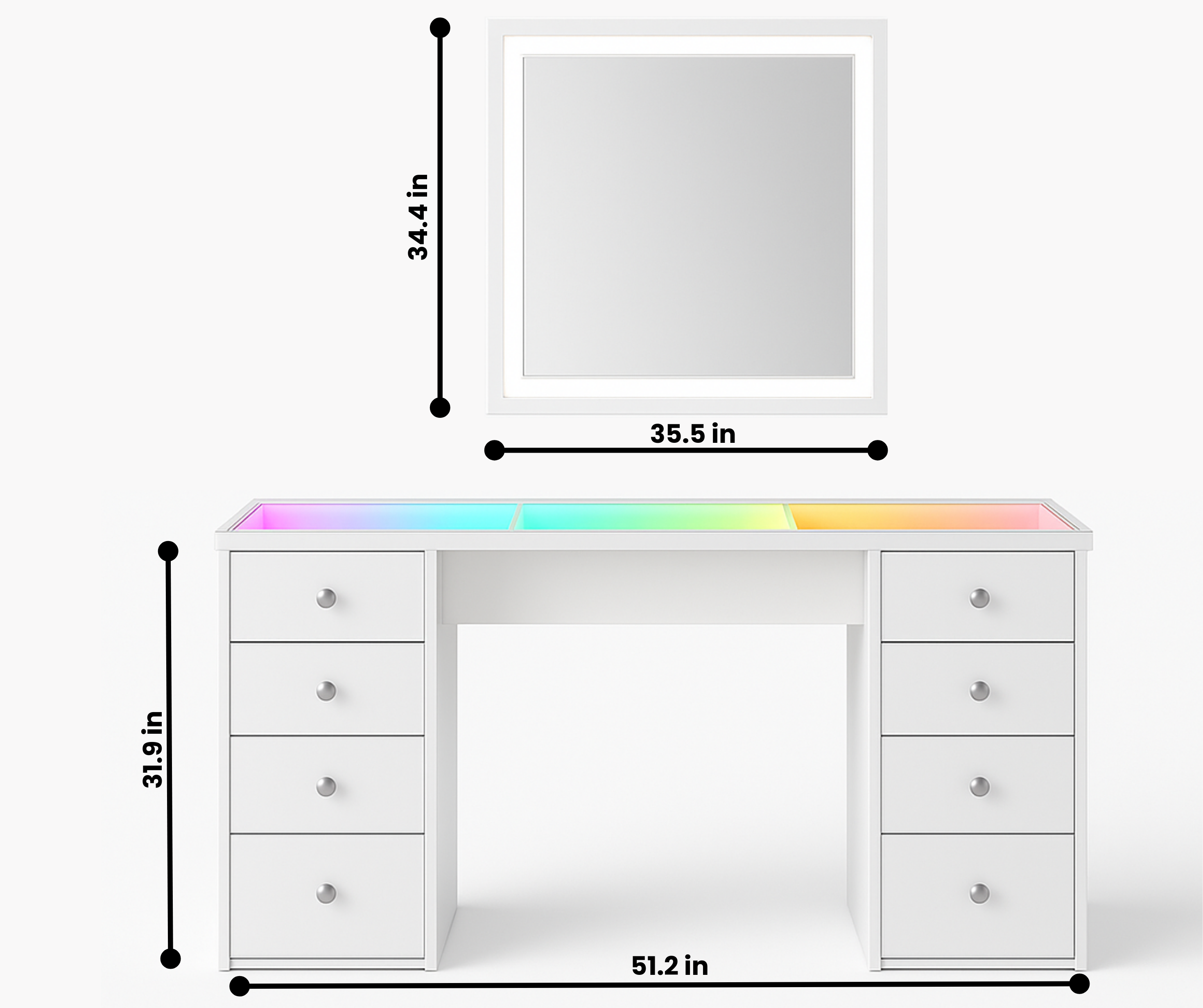 Hana Vanity Set