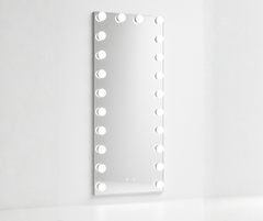 Full Length Wall Mountable Vanity Mirror with 24 Dimmable LED Bulbs