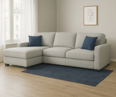 Amaya Reversible Sectional – Sandish Grey