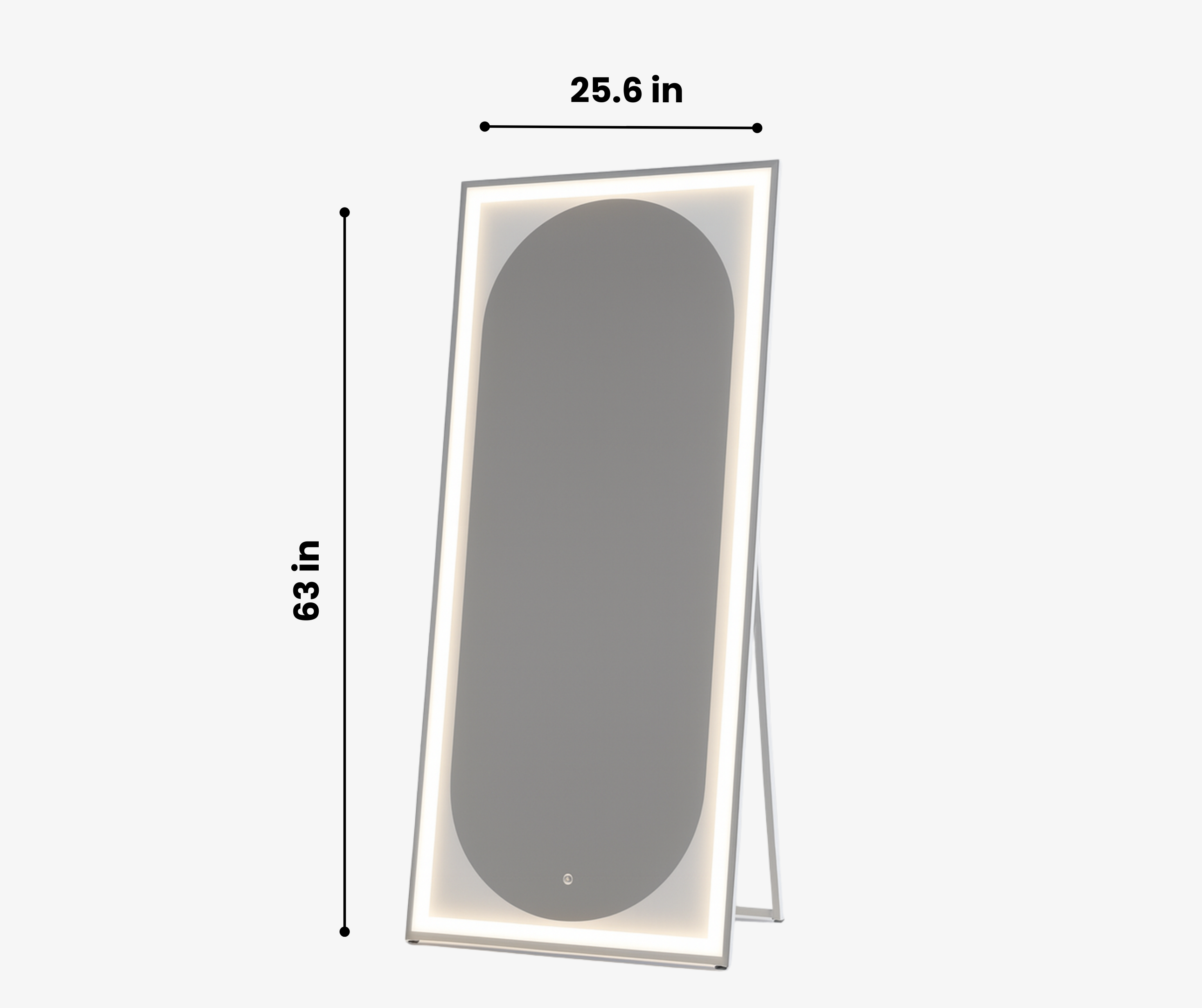 Oval LED Full Length Mirror