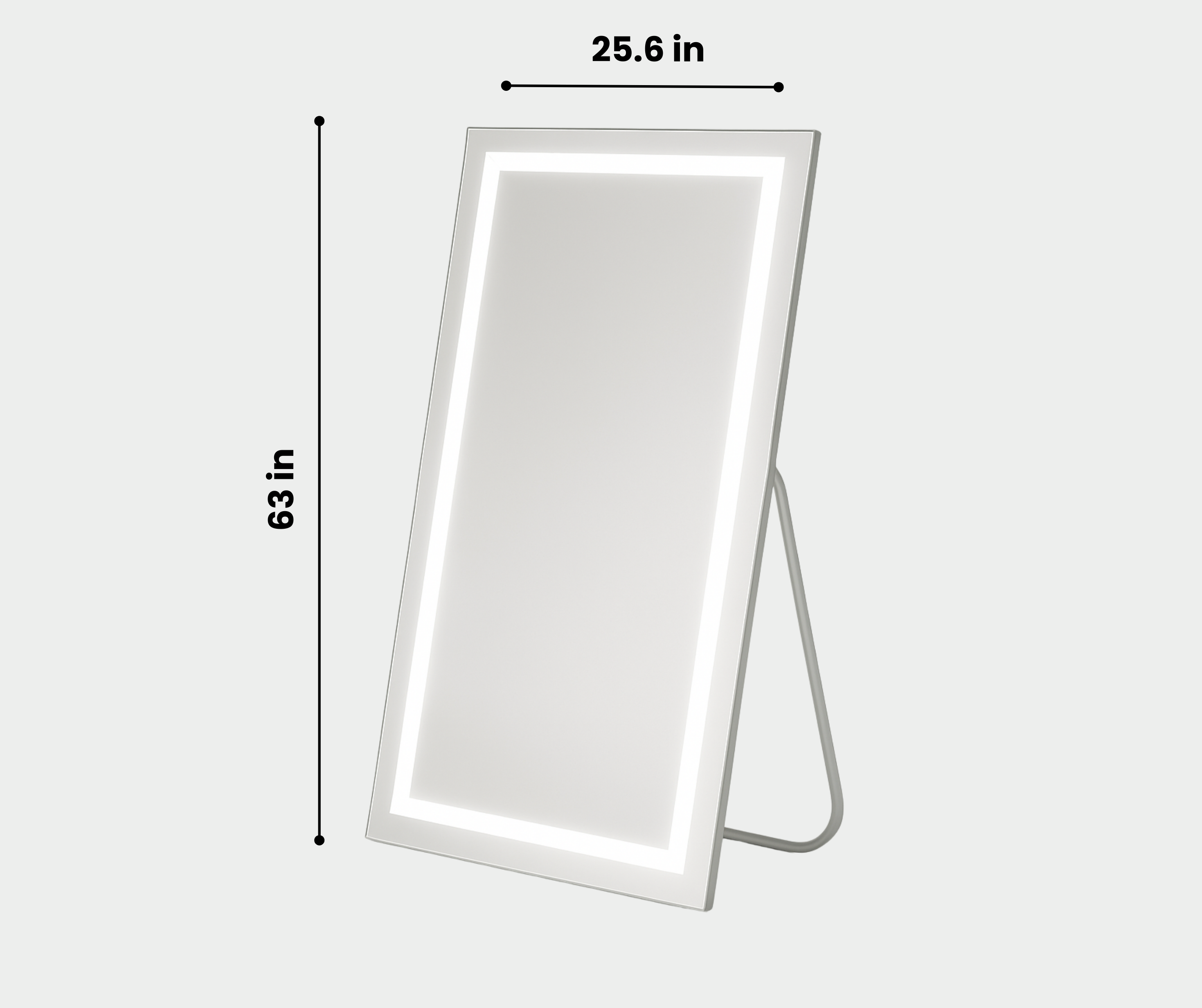 Full Length Vanity Light Strip Mirror with RGB Lighting