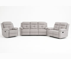 Winstone Fabric Recliner Set – Grey