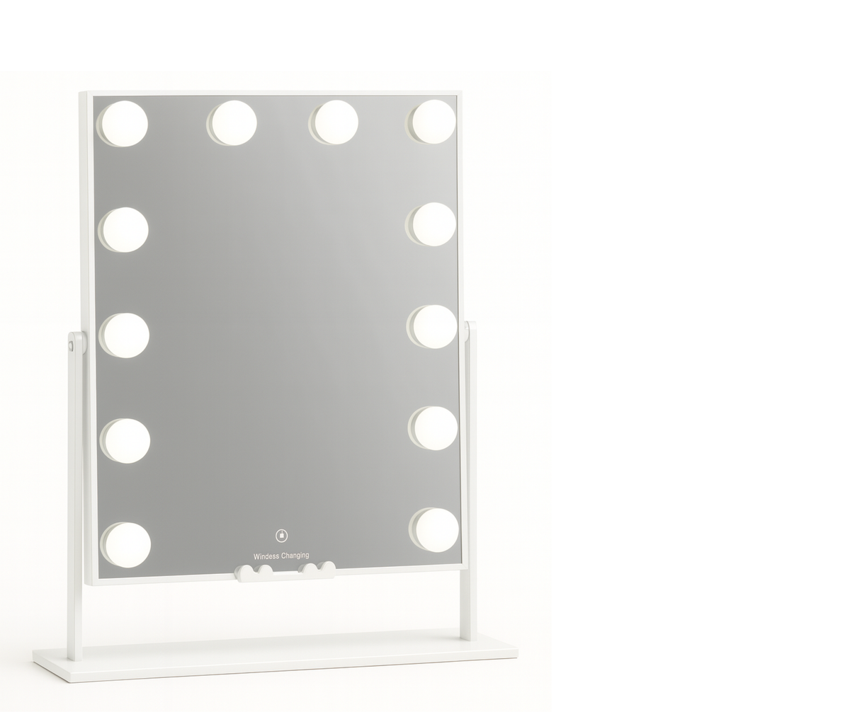 Hollywood Vanity Mirror with Wireless Charging 12 Bulb